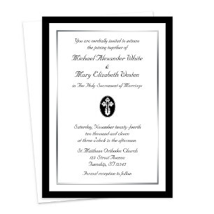 Cruz de San Olga - Invitaciones a la boda ortodoxa