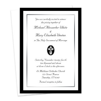 Cruz de San Olga - Invitaciones a la boda ortodoxa