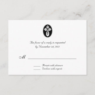 Cruz de St. Olga - Tarjetas de respuesta Boda/RSVP