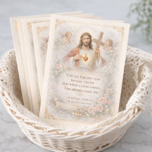 Cruz del Sagrado Corazón de Jesús con cita y diseñ