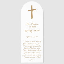 Cruz Dorada Cristiana Personalizada y Verso