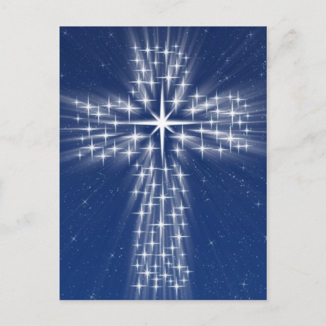 Cruz Estrella #6 - Azul vertical postal (Anverso)