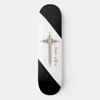 cruz geométrica skateboard cristiana Nunca Solo