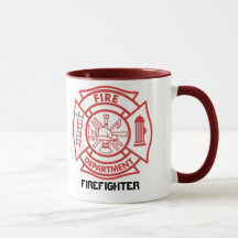 Cruz maltesa/bombero - taza