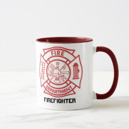 Cruz maltesa/bombero - taza
