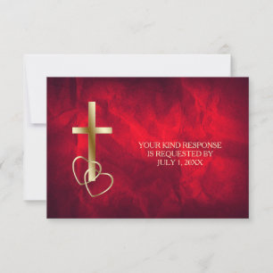 Cruz Roja Oro Cristiana Boda RSVP