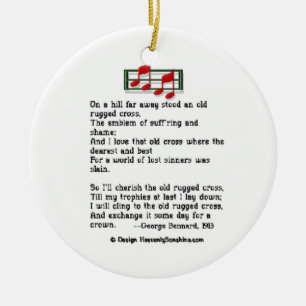 Cruz rugosa del ornamento del himno vieja