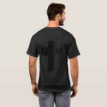 Cruz Unisex negra de la camiseta de Jesús