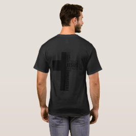 Cruz Unisex negra de la camiseta de Jesús