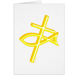 Cruz y pescados cristianos