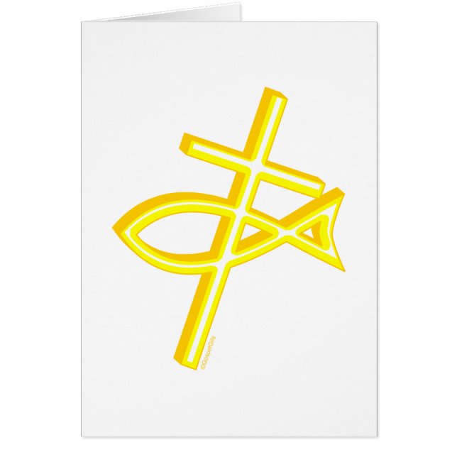 Cruz y pescados cristianos (Frente)