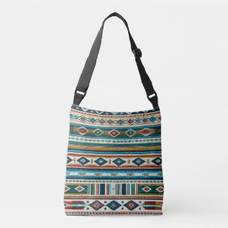 Cruzado "AQUA" BOLSO AJUSTABLE - Tejido de estilo mexicano
