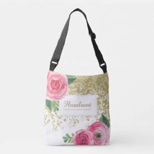 Cruzado Bolso adaptable elegante de los rosas de Boho