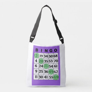 Cruzado Bolso afortunado personalizado del BINGO con la