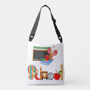 Cruzado Bolso bandolera con estampado integral (mediano)