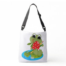 Bolso bandolera con estampado integral (mediano)