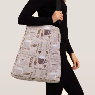 Cruzado Bolso bandolera con estampado integral (mediano)