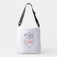 Bolso bandolera de amor por las mascotas