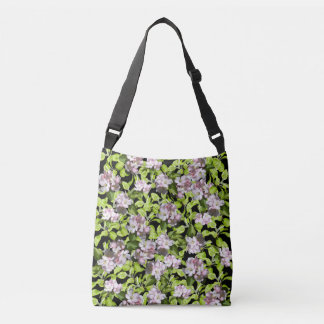 Cruzado Bolso bandolera de flor de manzano en primavera