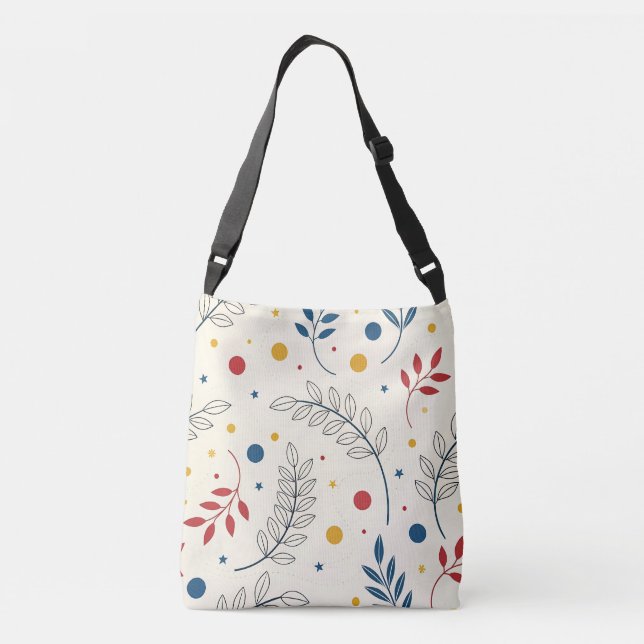 Cruzado Bolso bandolera diseño floral (Reverso)