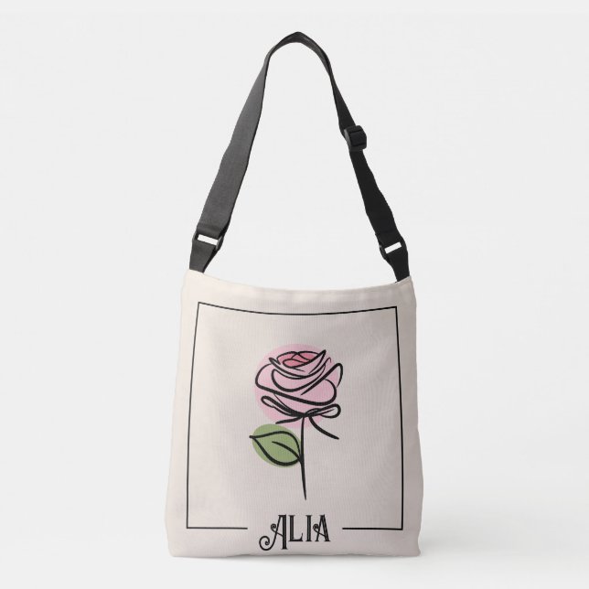 Cruzado Bolso bandolera Rose Art (Anverso)