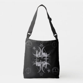 Cruzado Bolso blanco y negro de la bruja de Lilith