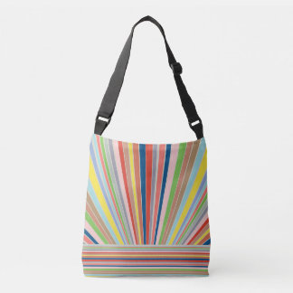 Cruzado Bolso crossbody rayado multicolor