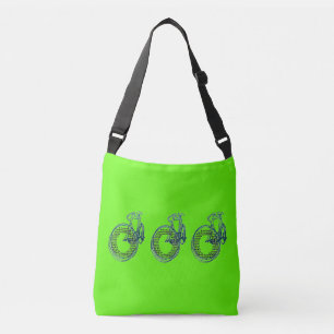 Cruzado Bolso de Compras Reutilizable Amor Portland Bicicl