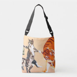 Cruzado Bolso de gatos para jugar