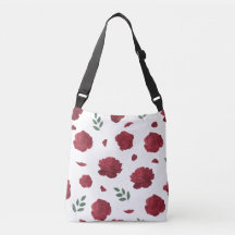 Bolso de hombro con estampado de rosas | Bolso tot