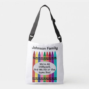 Cruzado Bolso de hombro personalizado para reunión familia