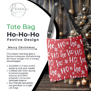 Cruzado Bolso de mano con divertido diseño navideño Ho-Ho-