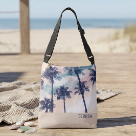 Cruzado Bolso de Playa para Mujeres en Lona Grande Ajustab