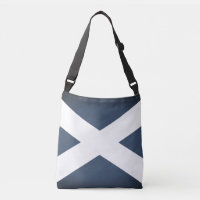 Bolso de travesía de la bandera escocesa azul vint