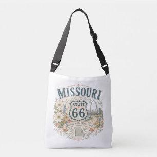 Cruzado Bolso de viaje femenino de la ruta 66 de Missouri