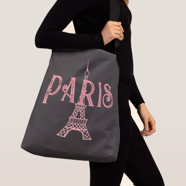 Cruzado Bolso grande de París Torre Eiffel (Detalle)
