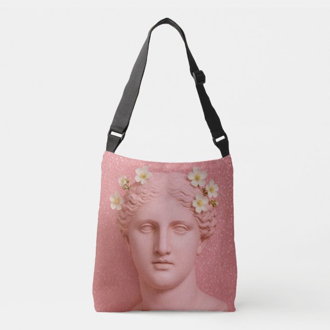 Cruzado Bolso Griego Rosa. (Anverso)