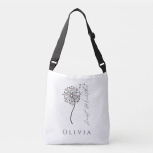 Cruzado Bolso personalizado "Sólo Respira" Deseo de Diente