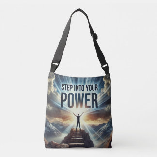 Cruzado Bolso Tote Ajustable 'Step Into Your Power'