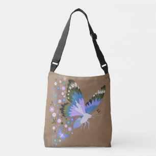 Cruzado Bolso Tote Botánico de Mariposa Silenciada