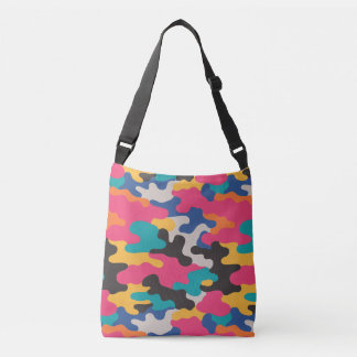 Cruzado Bolso tote de camuflaje vibrante