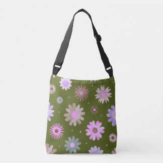 Cruzado Bolso tote de patrón floral suave