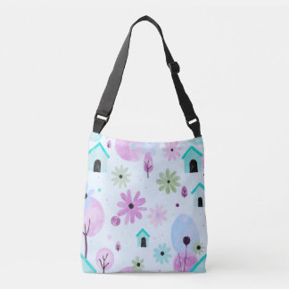 Cruzado Bolso Tote Floral Abstracto Pastel