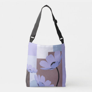 Cruzado Bolso Tote Floral Mínimo Lila – Botánica Suave Mod