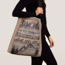 Bolso Tote Personalizado Montañas