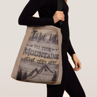Cruzado Bolso Tote Personalizado Montañas