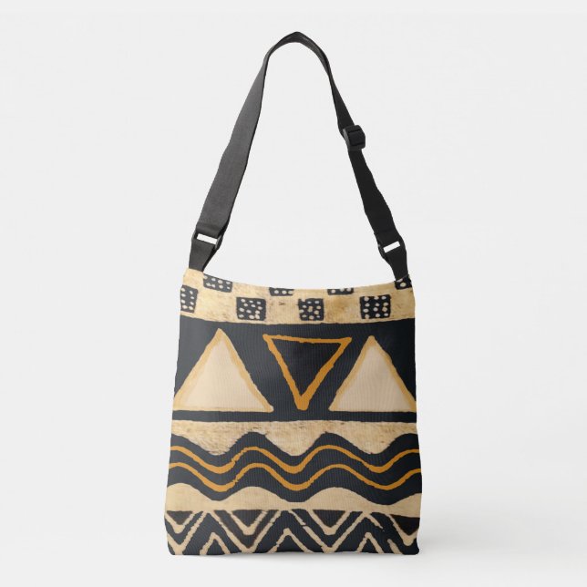 Cruzado Bolso tote tribal africano - Regalo del Día de la  (Anverso)