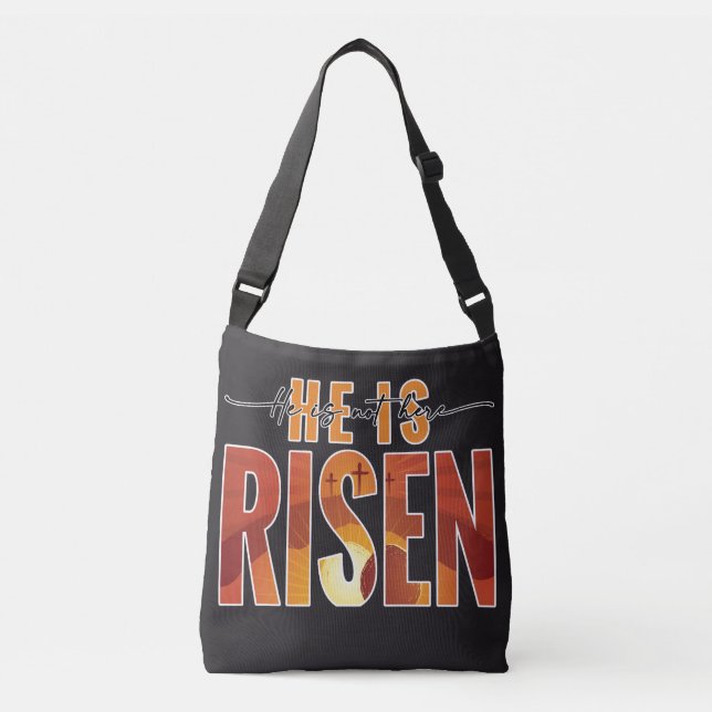 Cruzado Bolso transversal con imagen personalizada - Él ha (Anverso)