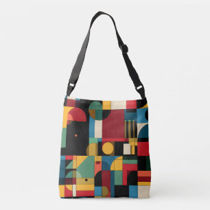 Cruzado Bolso transversal geométrico moderno Bauhaus retro