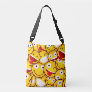 Cruzado Emoticons en diseño plano - bolso del Cruz-Cuerpo